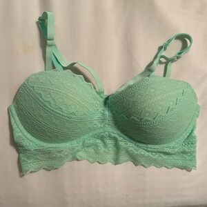 VS Pink mint push up bralette size S/M